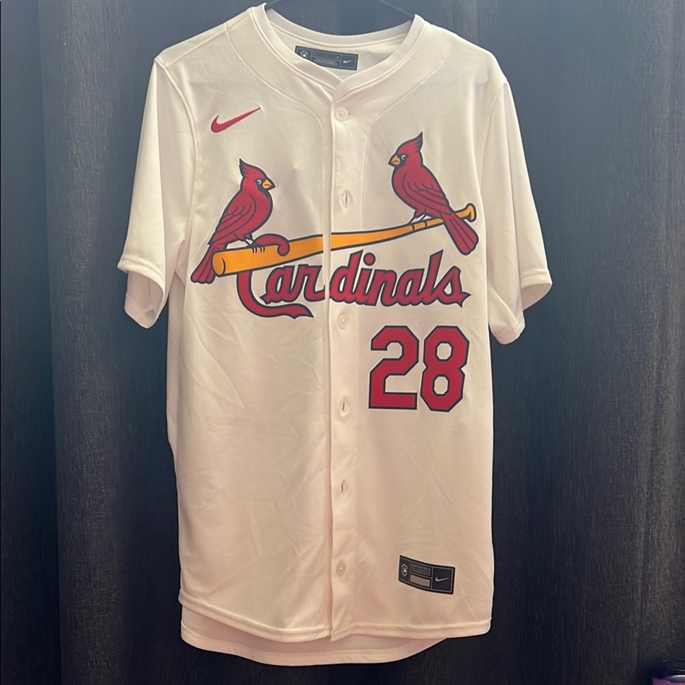 Nike White and Red Men's Jersey